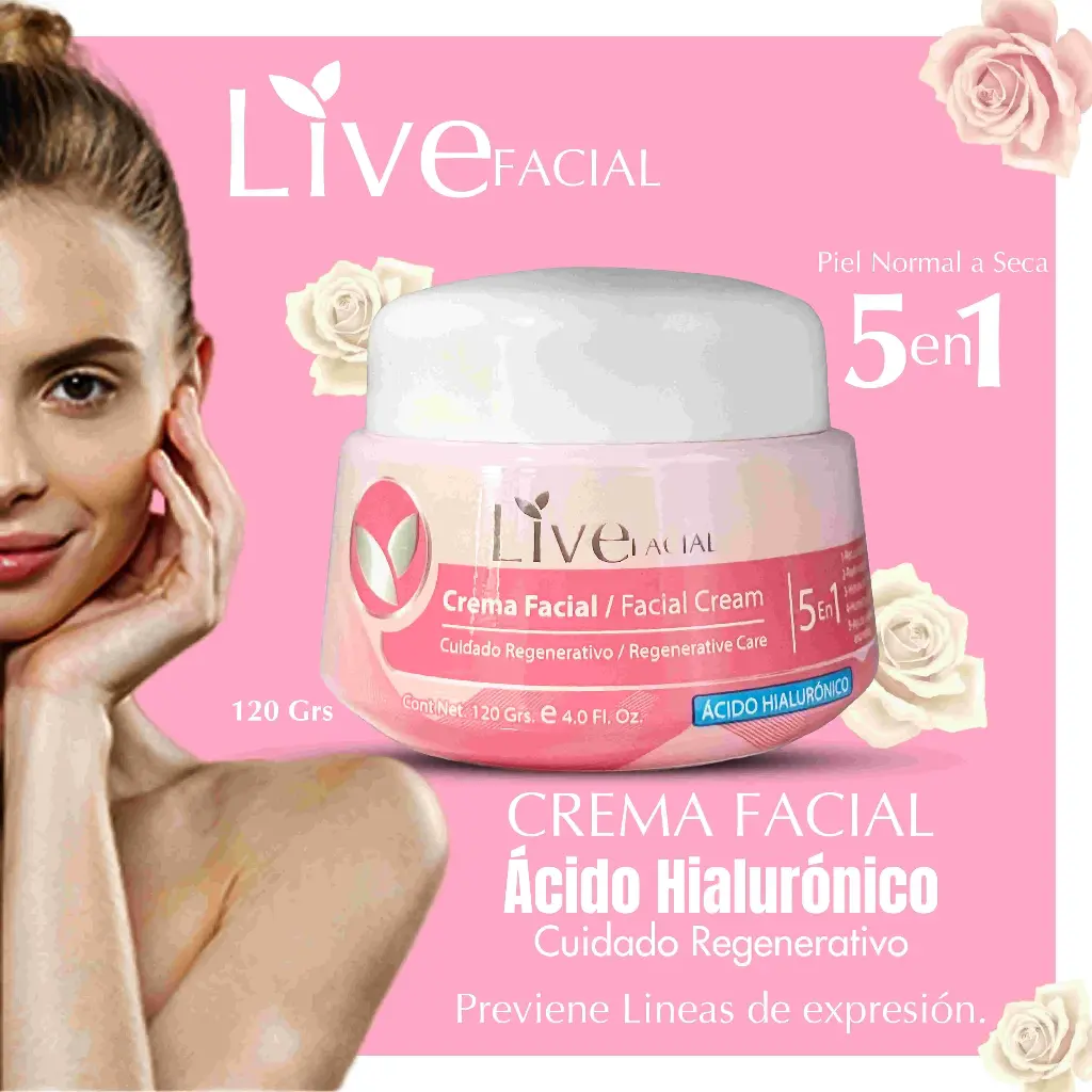 CREMA LIVE FACIAL 120 GRMS
